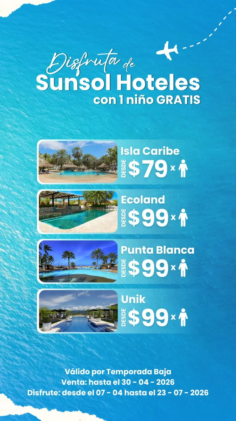 10% descuento en Sunsol Hoteles